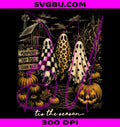 Vintage Ghosts PNG, Retro Pumpkin PNG, Spooky Autumn PNG
