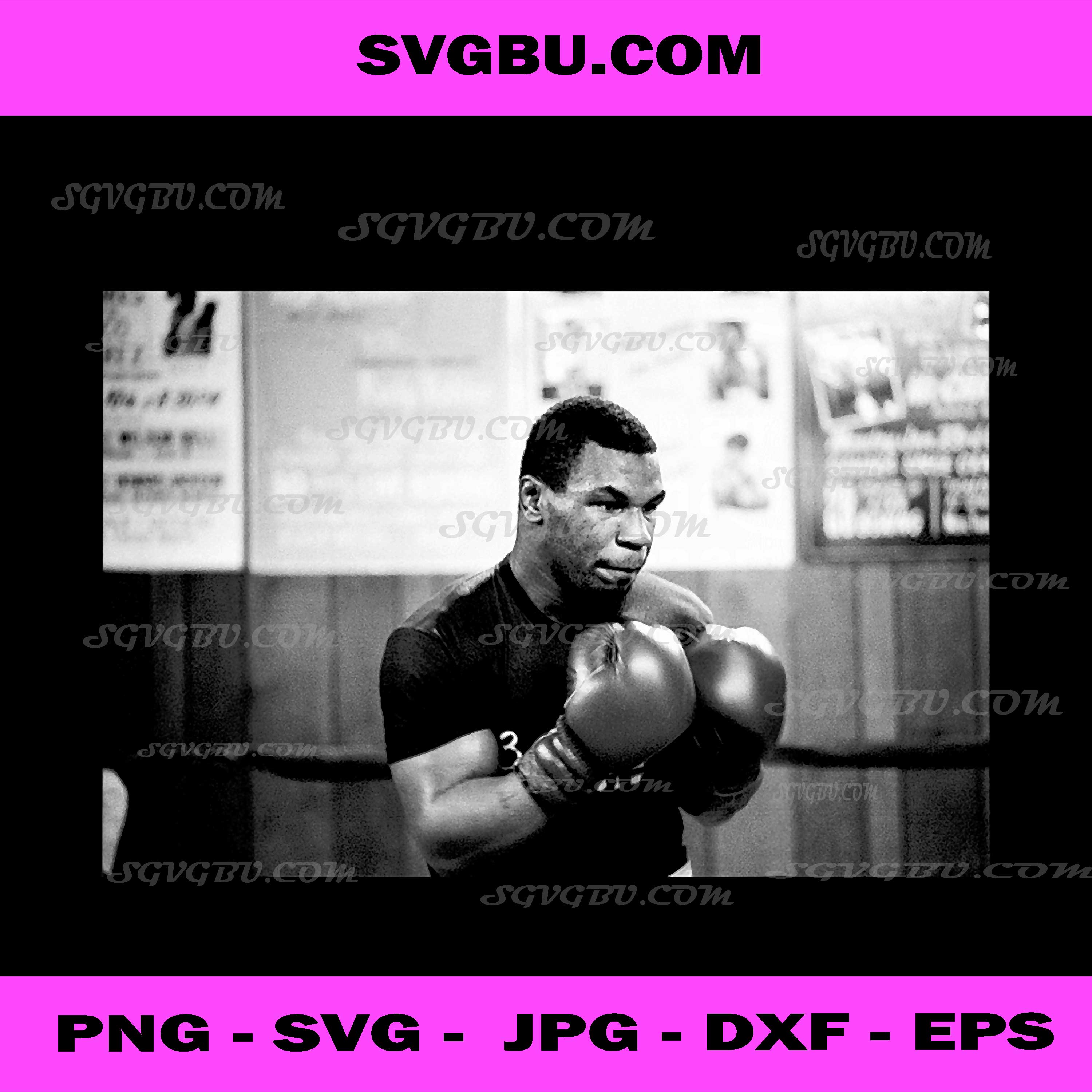 Boxer Mike Tyson in London for James Tillis Vs Frank Bruno PNG
