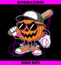 Pumpkin Baseball PNG, Halloween Baseball PNG, Spooky Sports PNG
