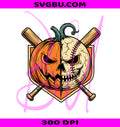 Spooky Pumpkin Baseball PNG, Halloween Ice Cream PNG, Drip Baseball PNG
