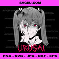 Japanese Urusai Anime Girl PNG, Japan Aesthetic Illustration