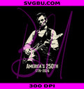 Americas 250th 1776 2026 PNG, Rock Abraham Lincoln Playing Guitar PNG