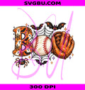 Boo Baseball PNG, Halloween Sports PNG, Spooky Baseball PNG