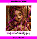 Creepy Doll Face PNG, Broken Horror Doll PNG, Spooky Fall Girl PNG