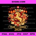 Chinese New Year 2026 PNG, Year of The Horse, Happy New Year 2026 PNG