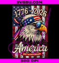 American 250 Years PNG, 1776 2026 Anniversary PNG, Patriotic Eagle PNG