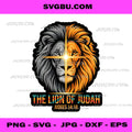 The Lion of Judah, Judges 14:18 Bible Verse Cross Art PNG