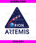 Artemis II Mission Patch PNG, NASA Moon Rocket Launch SLS Design