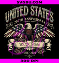 USA 250th Anniversary PNG, We The People 1776 2026 PNG, American Flag PNG
