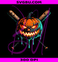 Pumpkin Ice Cream PNG, Spooky Baseball PNG, Halloween Drip PNG