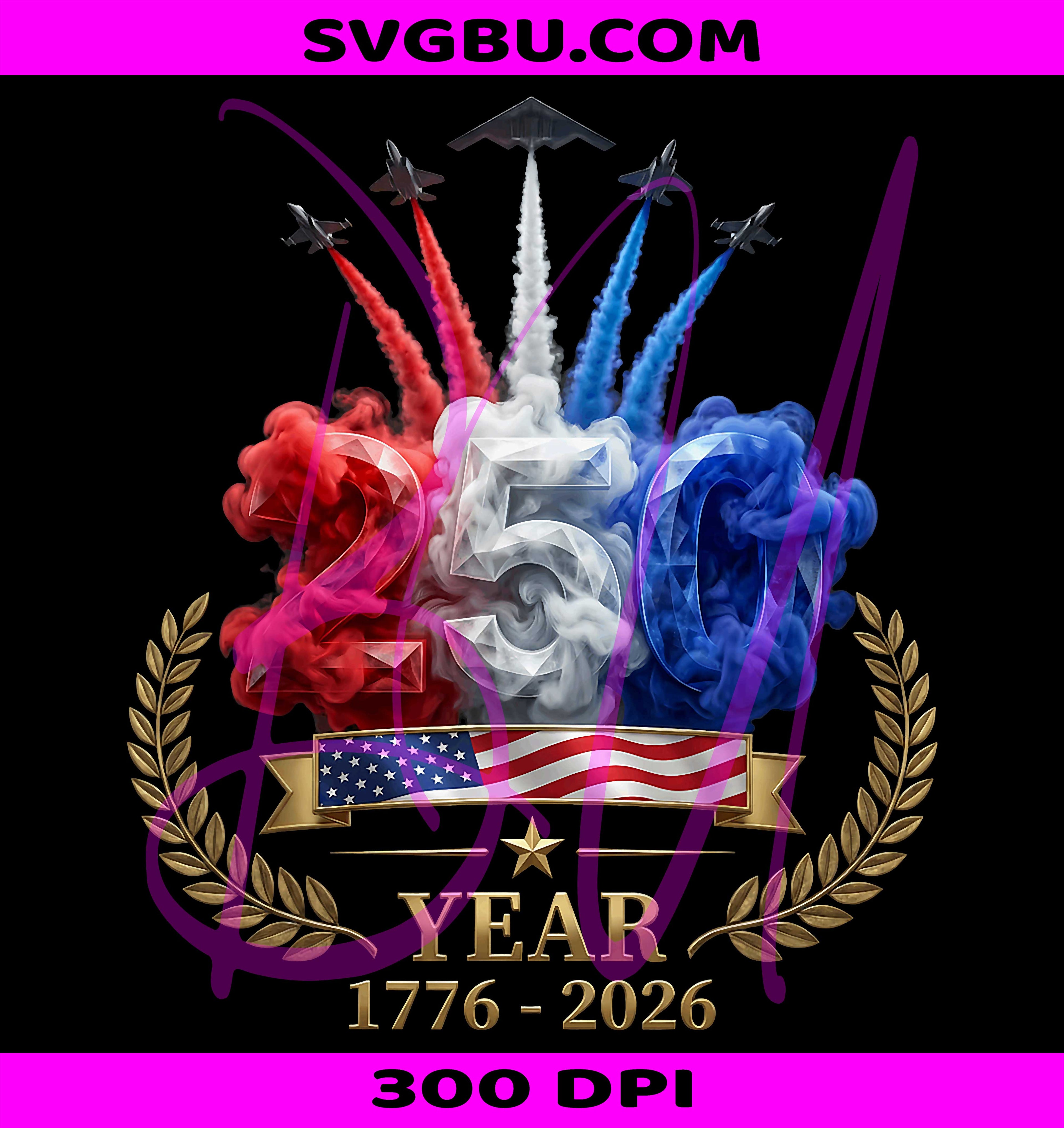 250th Anniversary USA PNG, Independence Day 2026 PNG, Patriotic USA PNG
