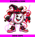 Red Ribbon Baseball PNG, Witch Hat Character PNG, Halloween Sports PNG