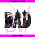Bear Forest Dad Letters PNG, Retro Father Bear Design PNG