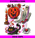 Vintage Halloween PNG, 1950s Collage PNG, Retro Spooky PNG