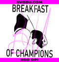 Breakfast Of Champions PNG, Funny Adult Humor PNG, Booty Line Art PNG