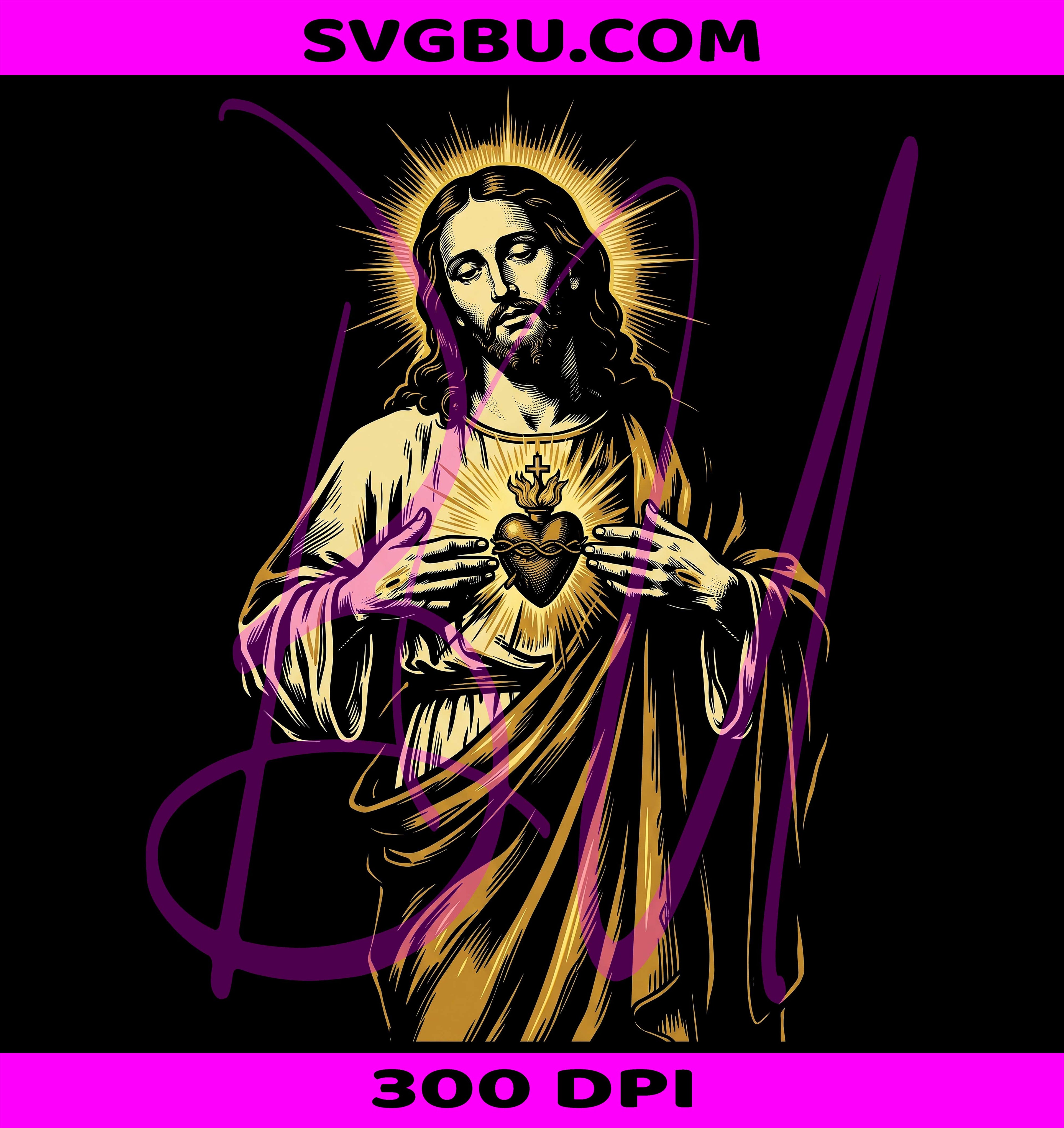 Sacred Heart Jesus PNG, Catholic Faith PNG, Jesus Devotion PNG