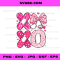 XO Stethoscope Valentine RN PCT CNA Nurse Pink Bow PNG
