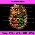 Miami 305 Give Us All The Smoke PNG, Miami Skeleton PNG, 305 Art PNG