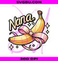 Retro Banana Bow PNG, Vintage Banana PNG, Kawaii Fruit PNG