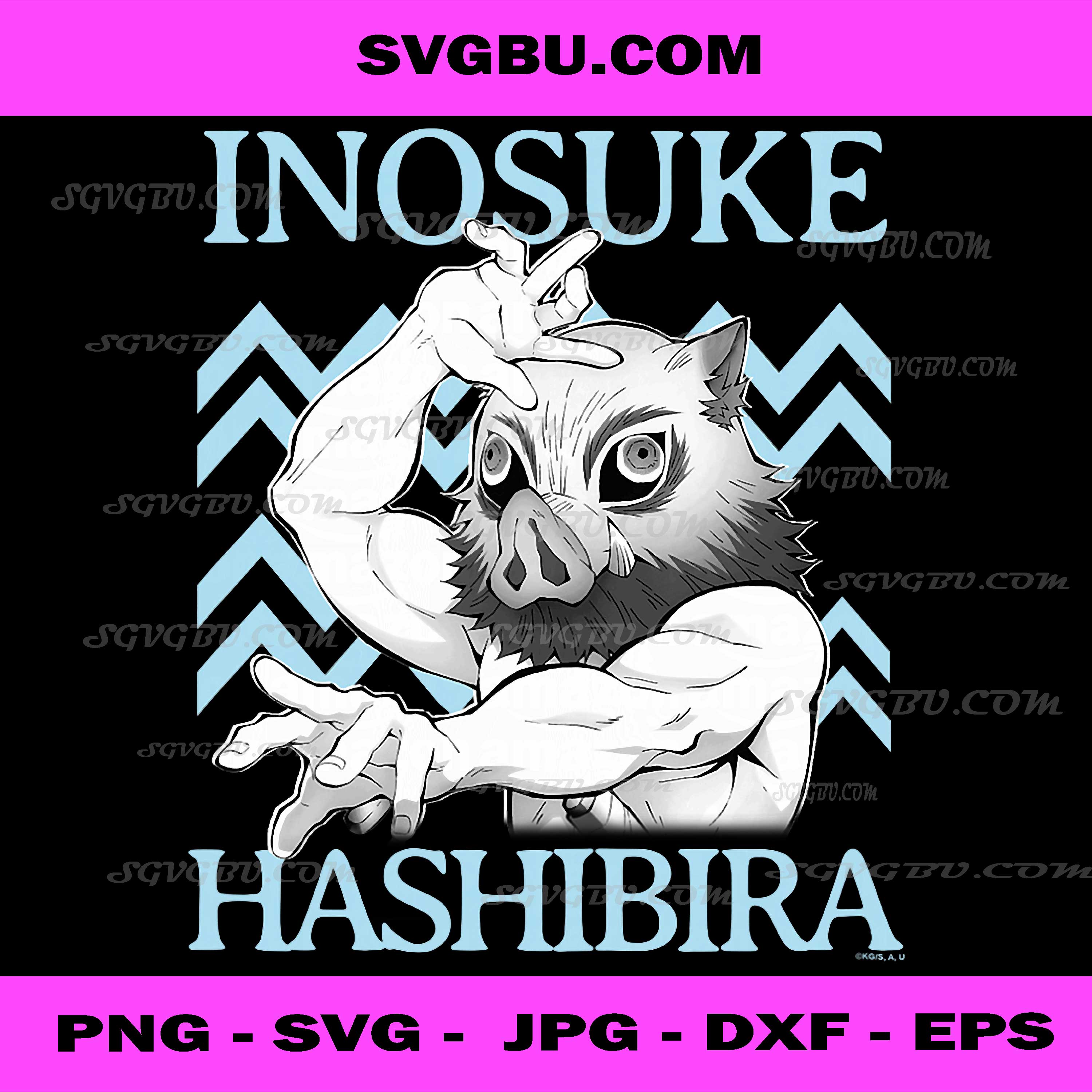 Demon Slayer, Kimetsu no Yaiba PNG, Inosuke Beast Breathing Pose PNG