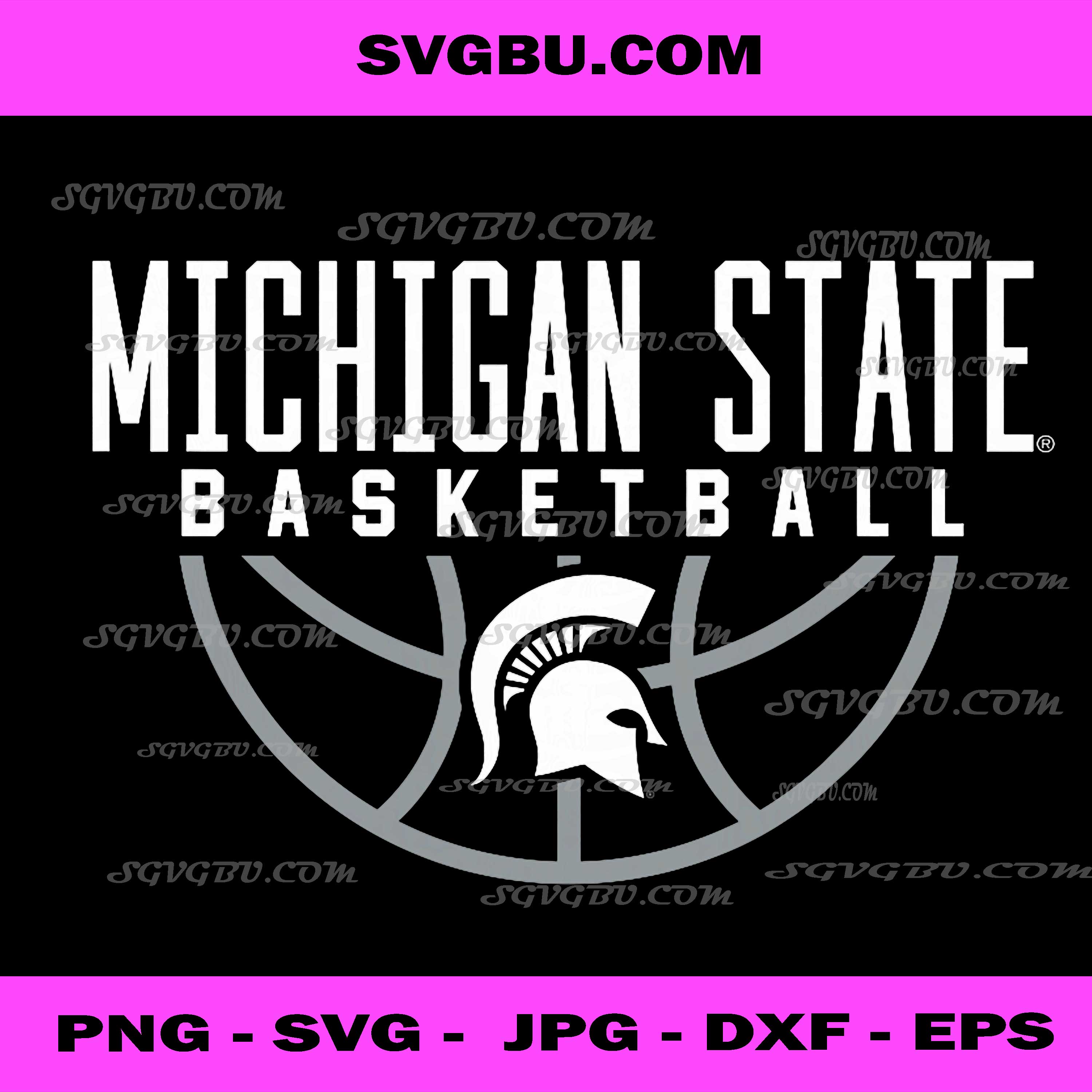 Michigan State Basketball PNG, Spartans Logo PNG, Michigan Sports PNG