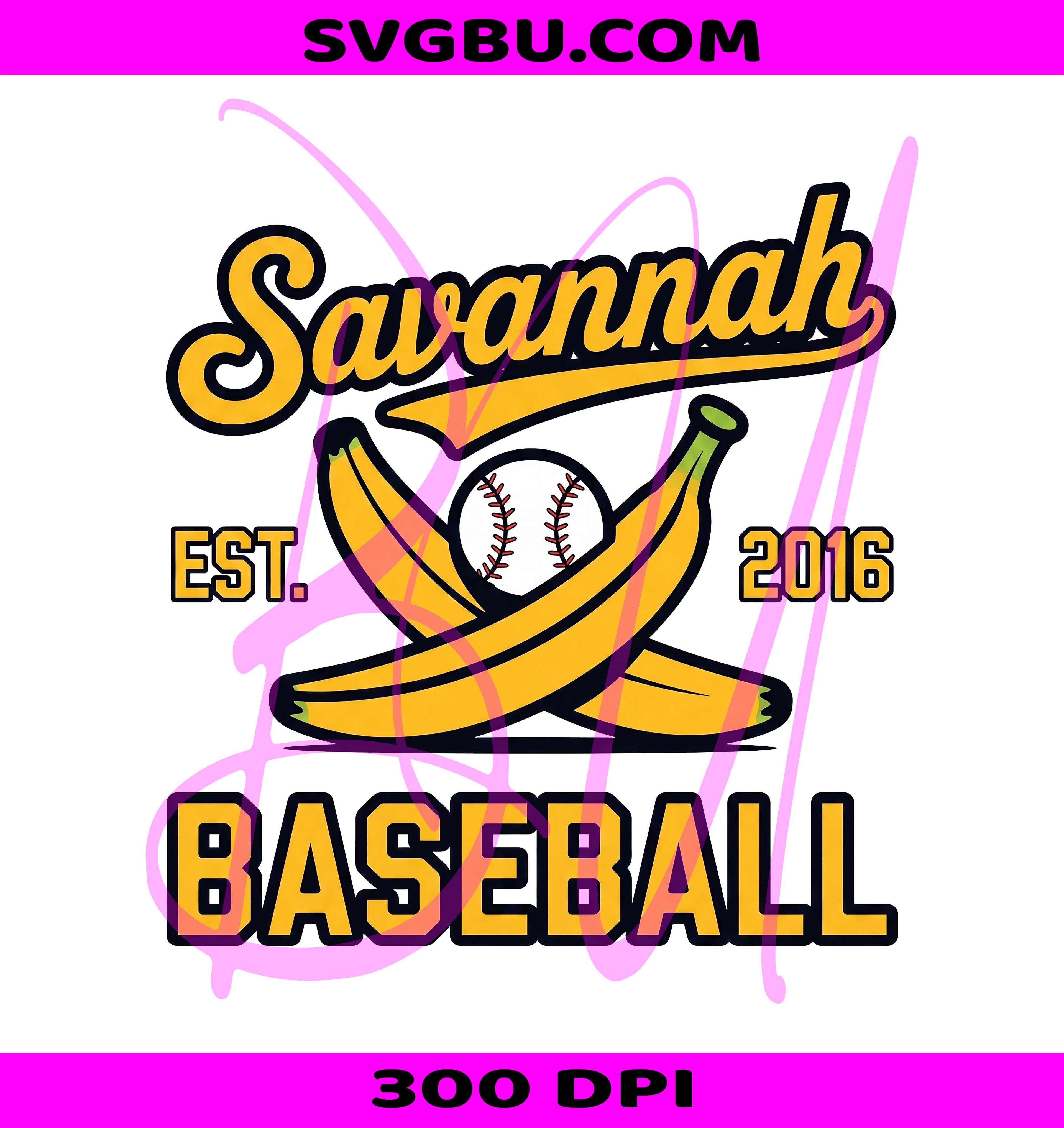 Savannah Bananas PNG, Game Day Baseball PNG, Sports Fan PNG