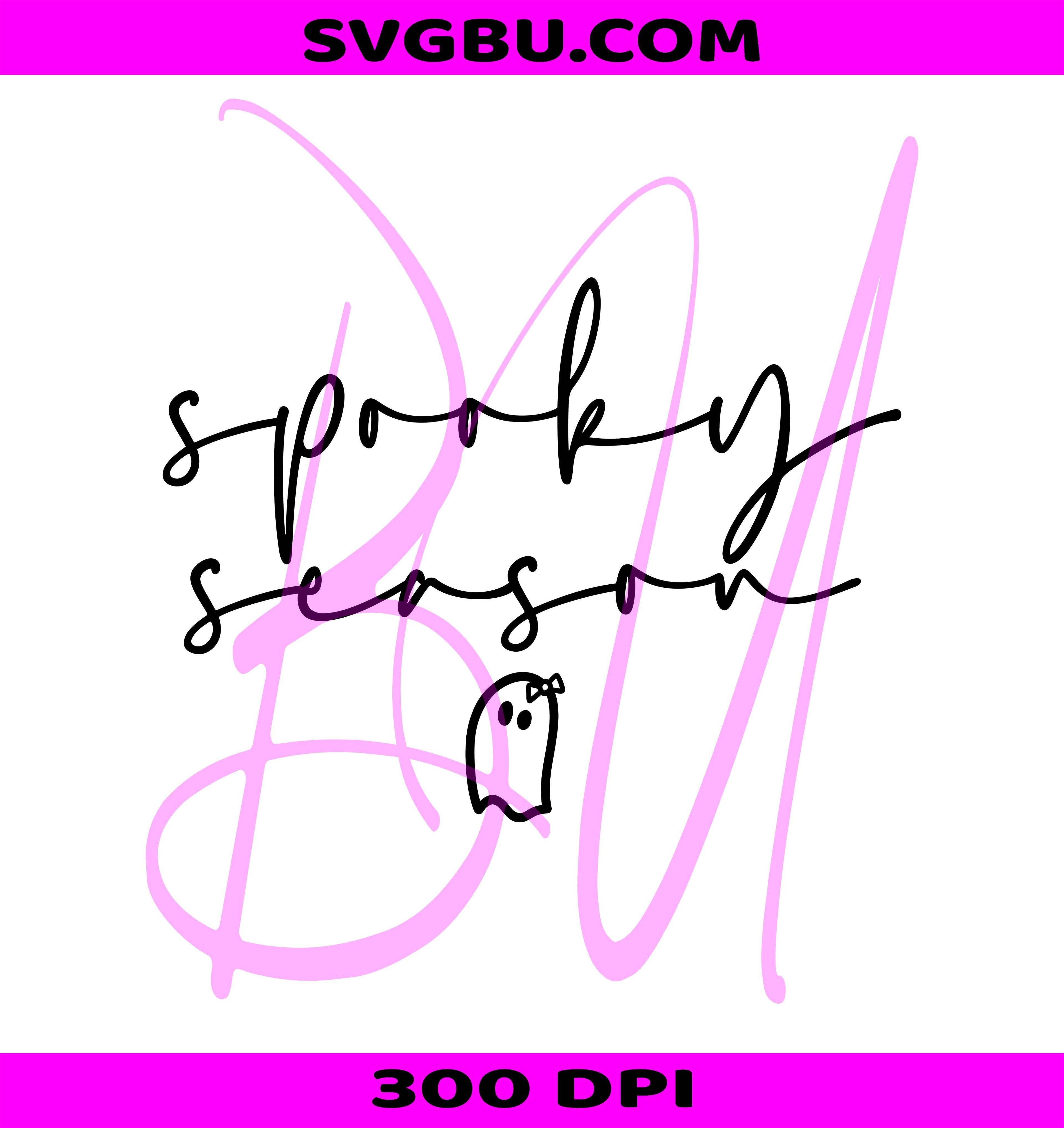 Cute Spooky Season PNG, Halloween PNG, Cute Fall Spooky PNG