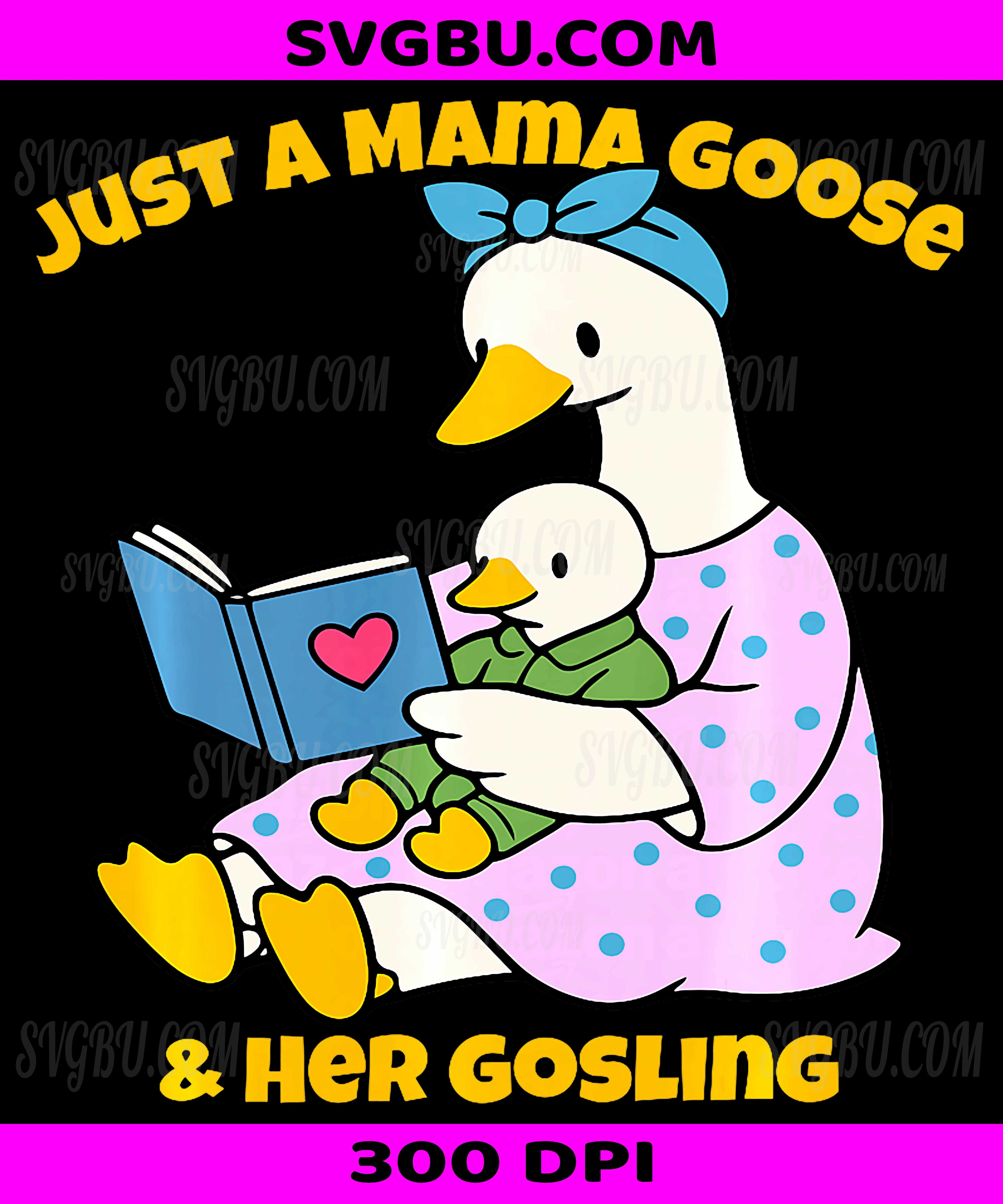Funny Goose Mom Mother’s Day 2026 PNG, Baby Child Gift Retro Design