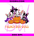 Cute Frenchie PNG, Funny Halloween Dog PNG, Cartoon Pumpkin Frenchie PNG