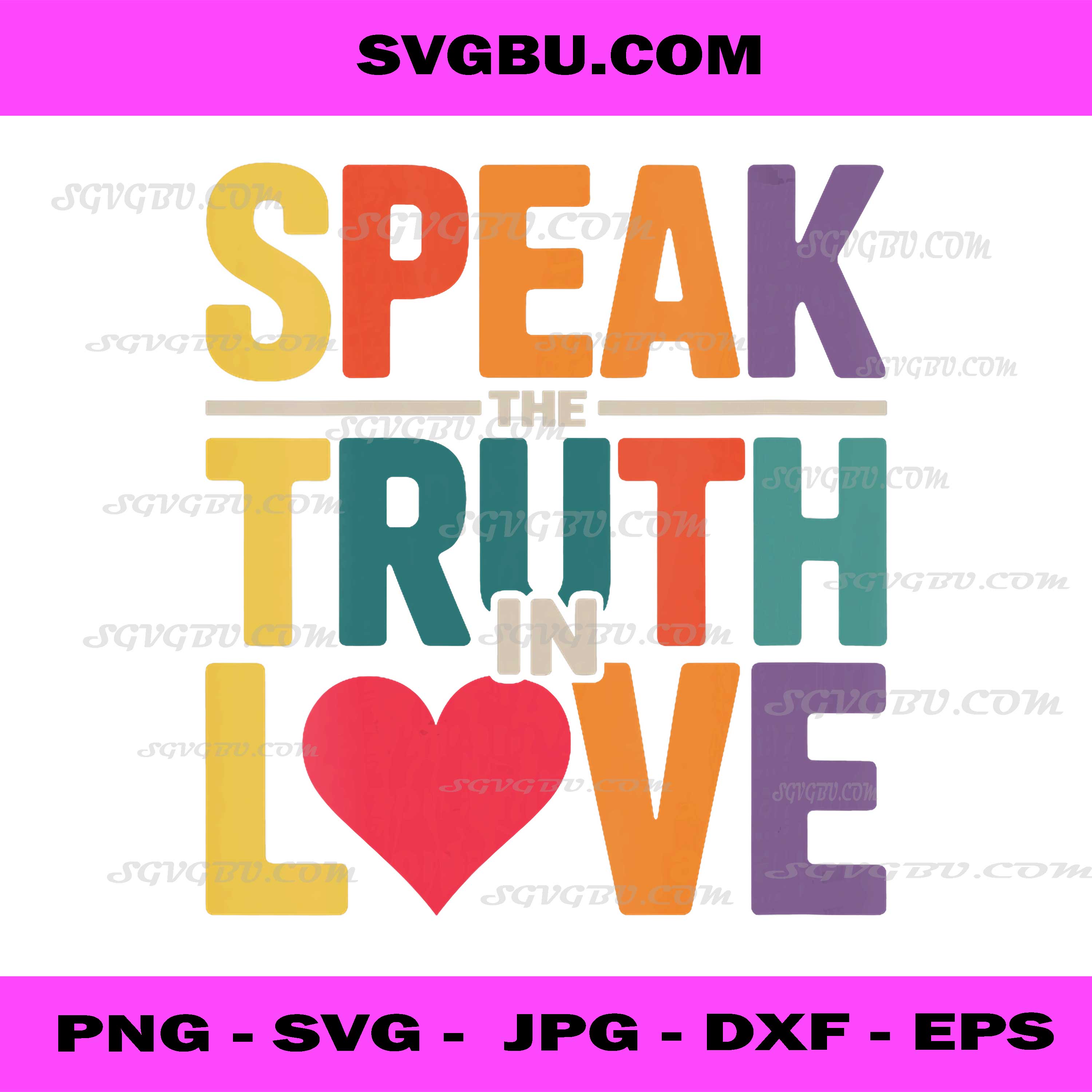 Speak The Truth in Love PNG, Kind Honesty Faith PNG