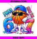 Birthday Boys Basketball Drip Meme PNG, I Was 6 Now I m 7 Graphic PNG