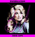 Dolly Parton Halftone PNG Vintage Country Music PNG Pop Art Graphic PNG