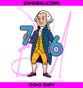 Spirit Of 76 George Washington PNG, Cartoon 1776 Patriotic PNG