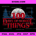 100 Days Of School Things PNG, Spooky Retro PNG, Student Vibes PNG