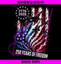 250 Years of Freedom PNG, Patriotic Fighter Jets PNG, America 250th Anniversary PNG