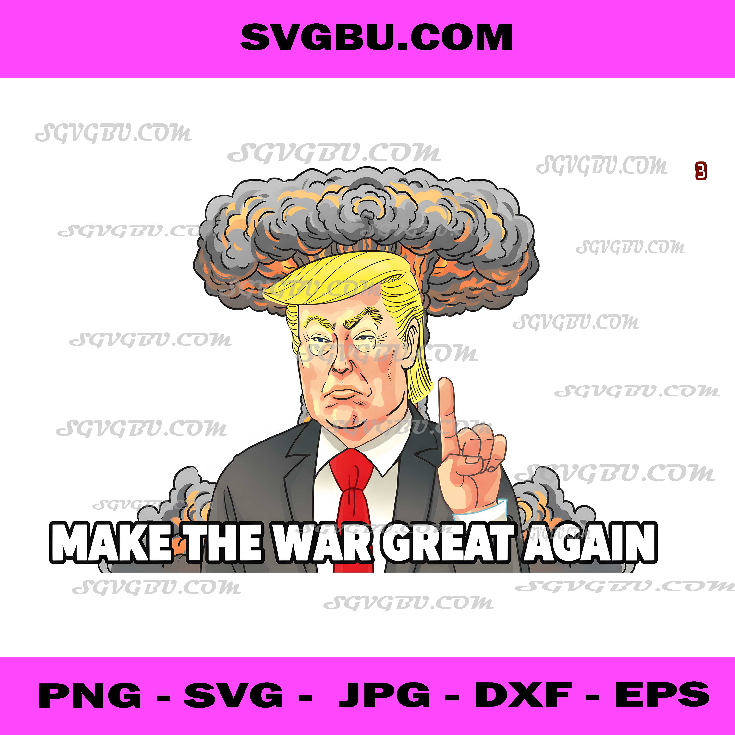 Make The War Great Again Funny Political PNG, Sarcastic Art PNG