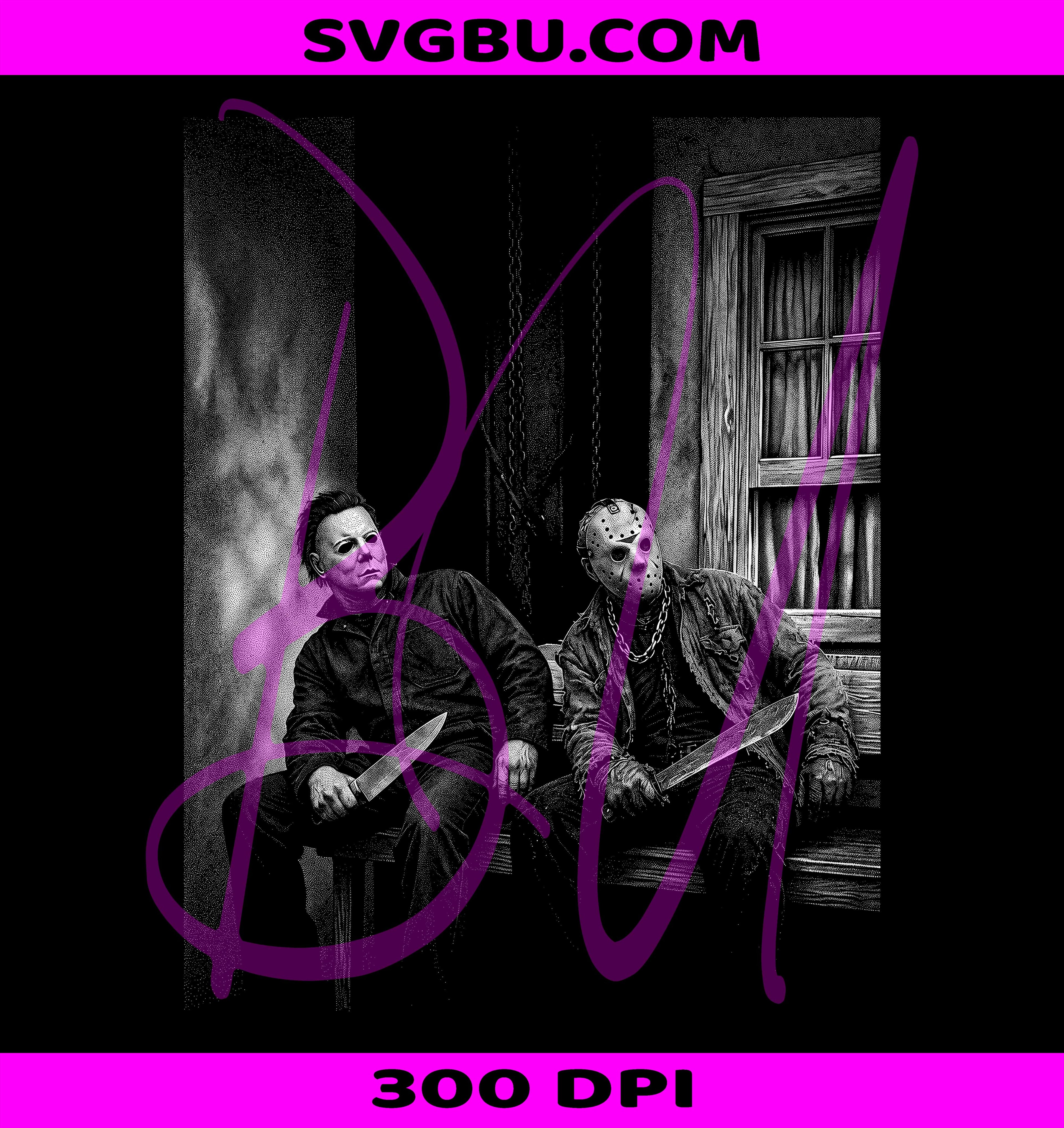 Horror Characters PNG, Vintage Halloween PNG, Vintage Scary Movie PNG
