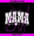 Comfort Colors Mama PNG, Spooky Mama Ghost PNG, Retro Halloween Mom PNG