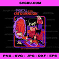 Cat Dimension Sci Fi Retro Vintage, Funny Adult Humor PNG
