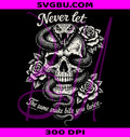Skull Snake Roses PNG, Sarcastic Sayings PNG, Snarky Skull PNG