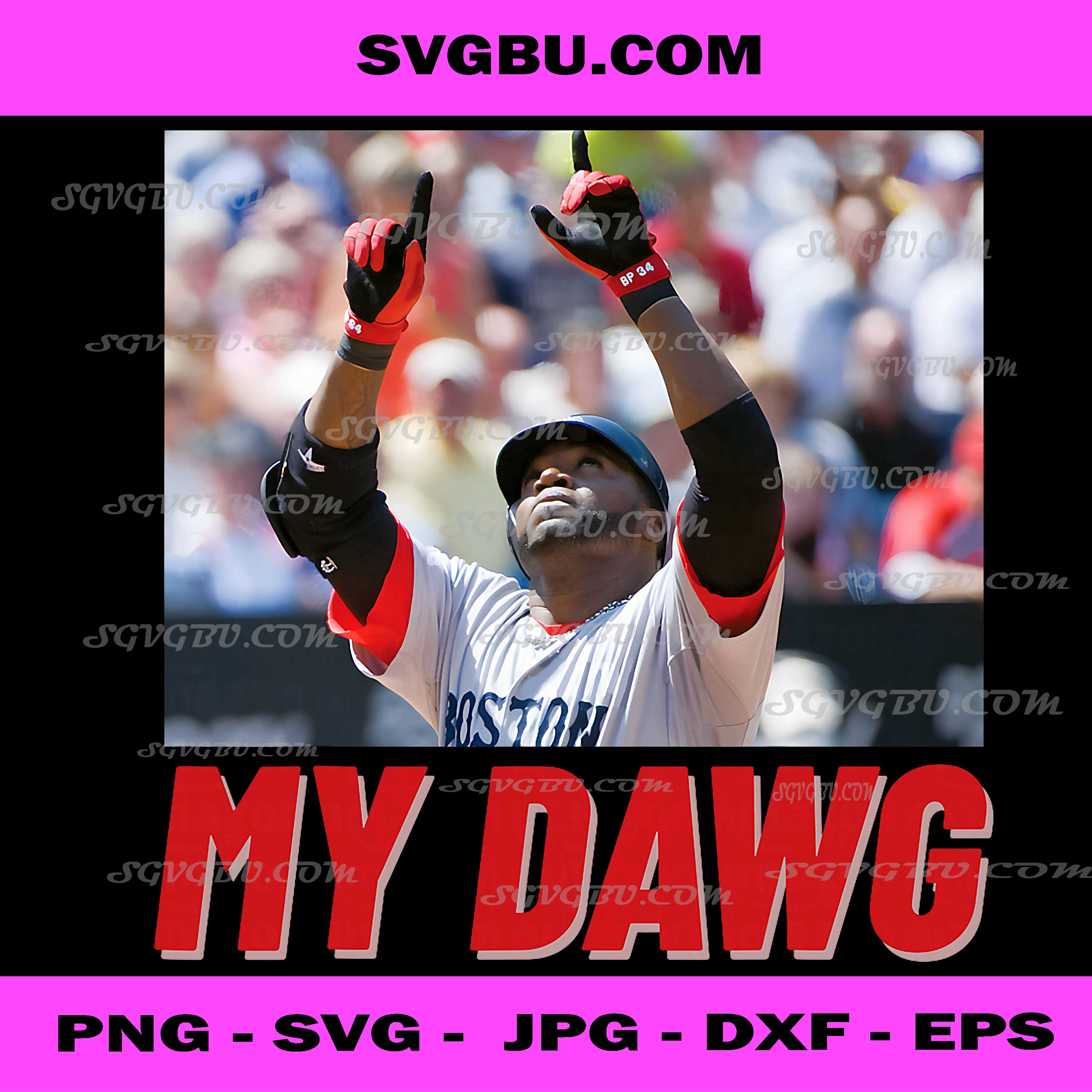 My Dawg Baseball Quote PNG, Funny Sports Fan PNG