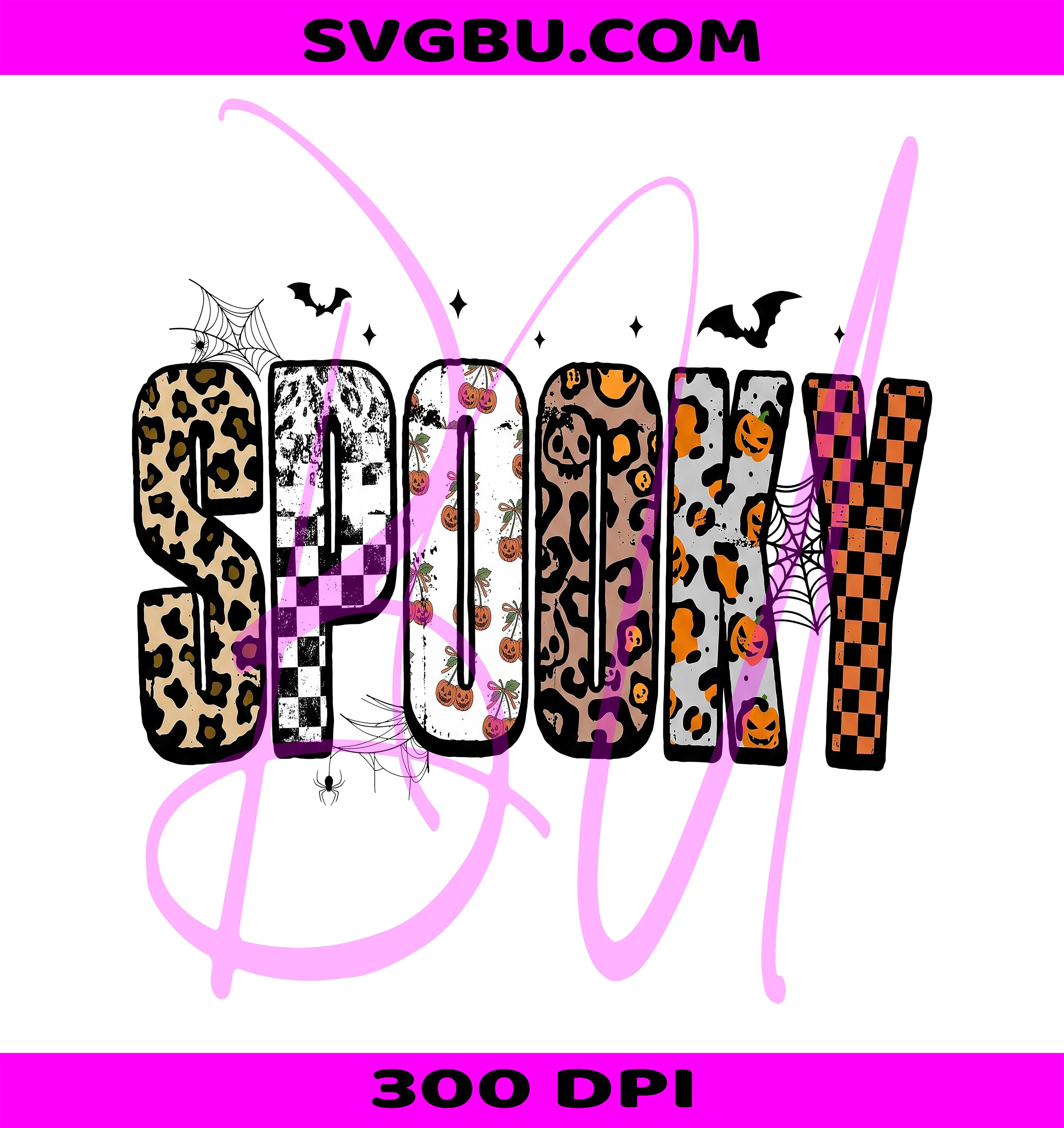 Retro Halloween PNG, Leopard Checkered Fall PNG, Spooky Halloween PNG