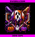 Spooky Ghost Baseball PNG, Orange Purple Halloween PNG, Spooky Sports PNG
