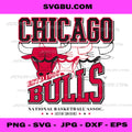 Chicago Bulls Basketball PNG, ESTD 1966 Bulls PNG, Chicago Sports PNG