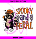 Spooky And Feral PNG, Cute Raccoon PNG, Halloween Trash Panda PNG