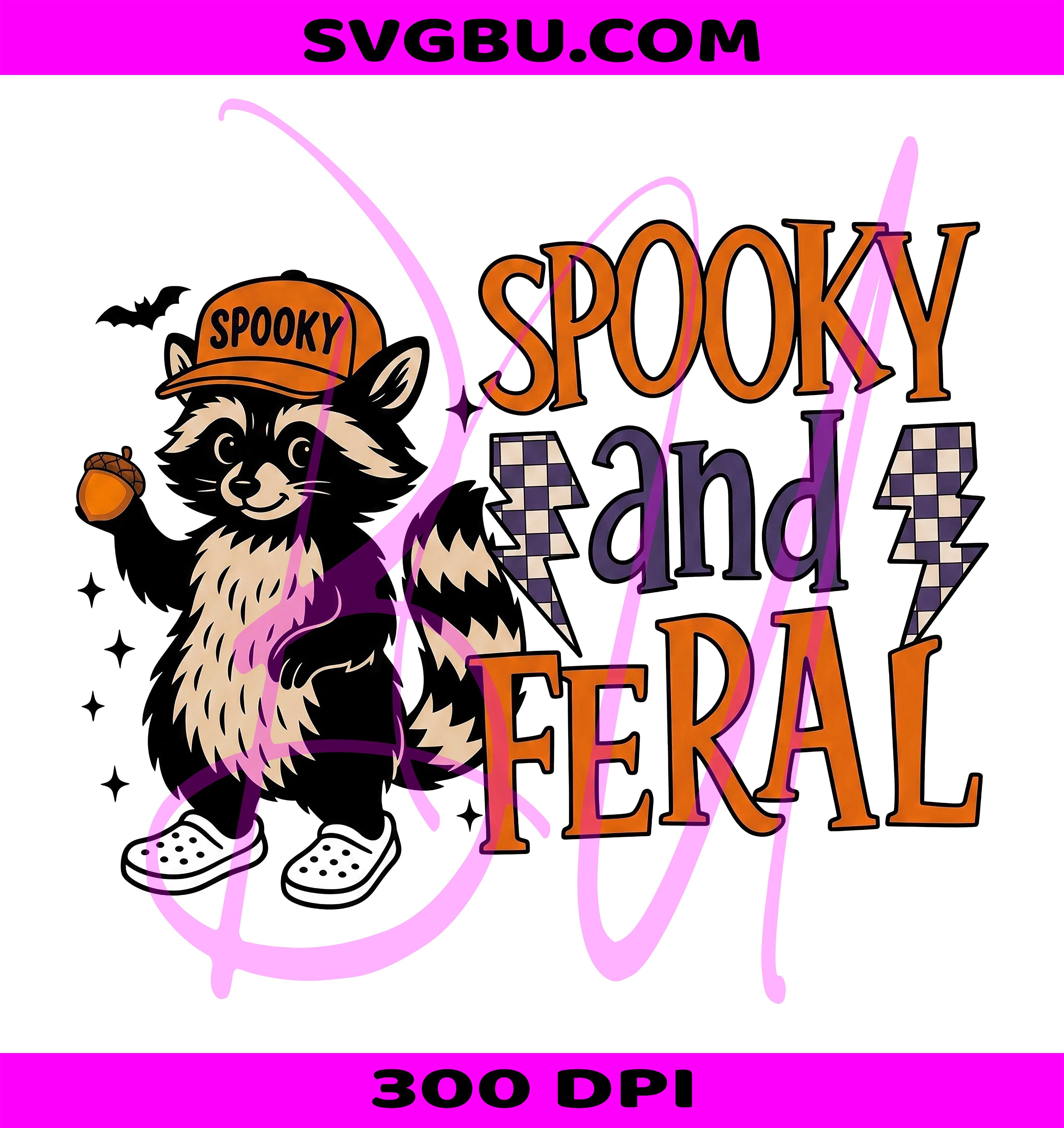 Spooky And Feral PNG, Cute Raccoon PNG, Halloween Trash Panda PNG