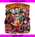 Retro Summerween PNG, Spooky Summer PNG, Horror Vacation PNG