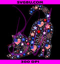USA Flag Clover Cat PNG, Patriotic Cat PNG, 4th Of July Cat PNG