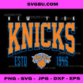 New York Knicks PNG, ESTD 1946 Knicks PNG, New York Basketball PNG