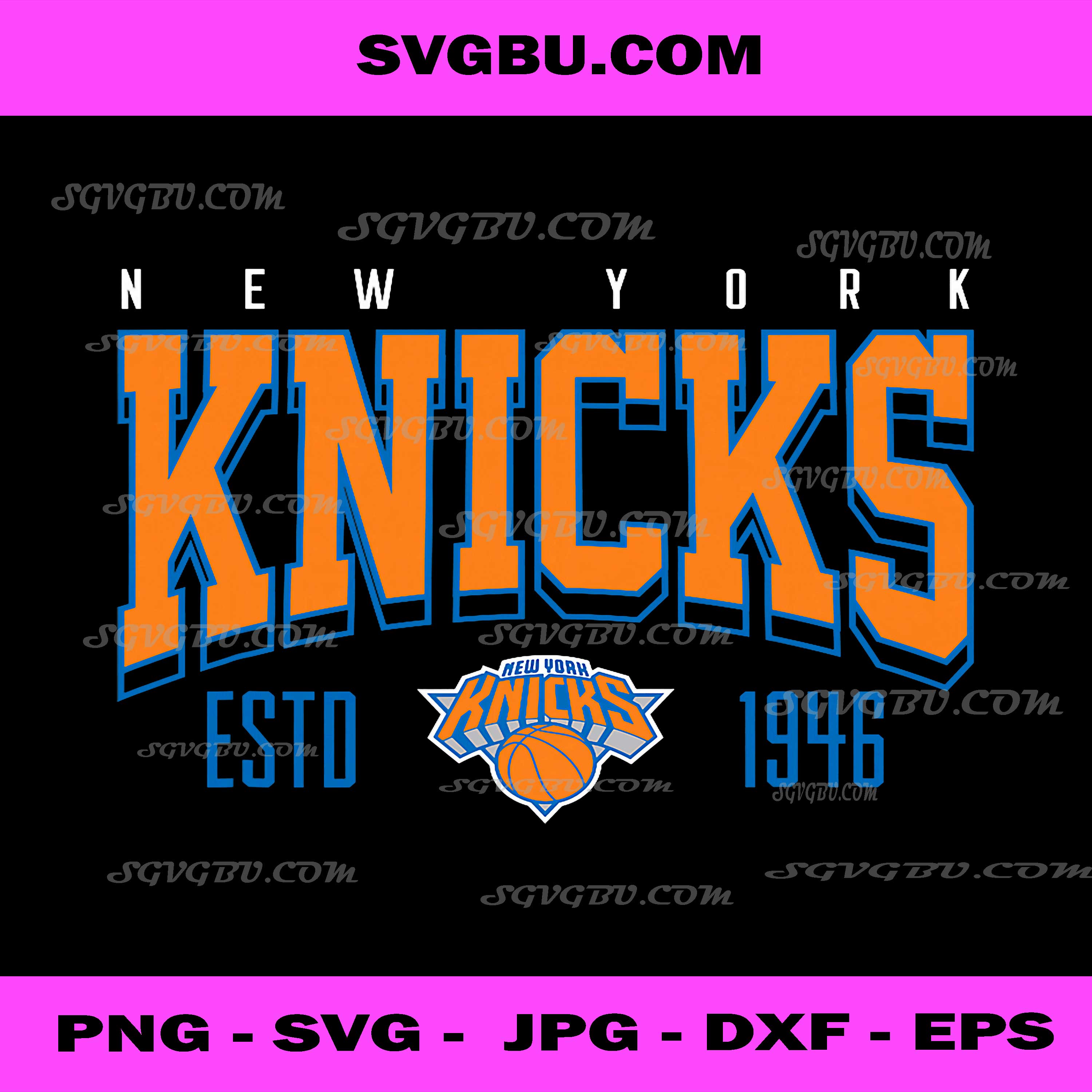 New York Knicks Battle Tested Basketball PNG, Team Fan Art PNG